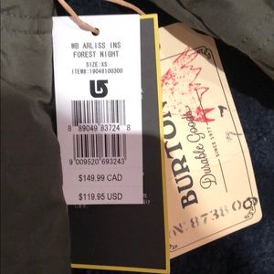 Burton dry ride coat